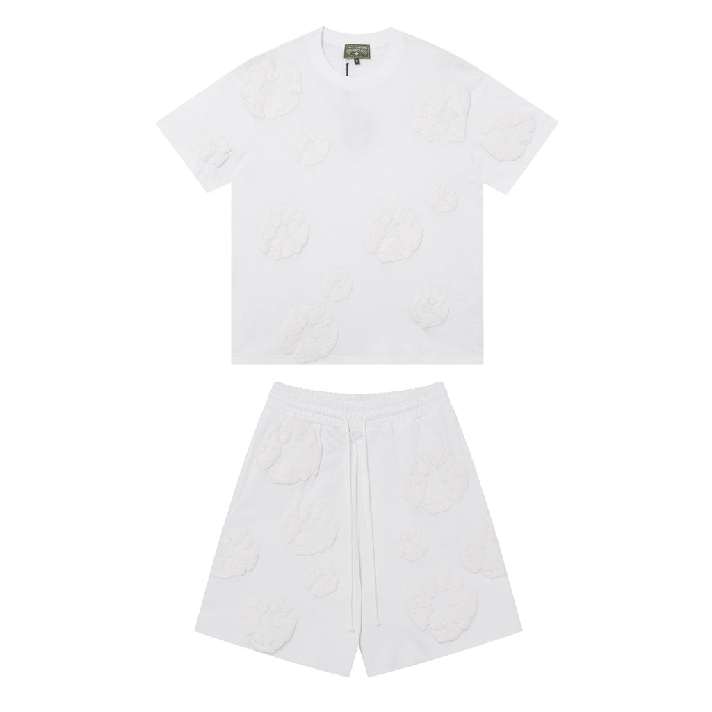 DENIM TEARS All-Over Flower Short-Sleeve Set