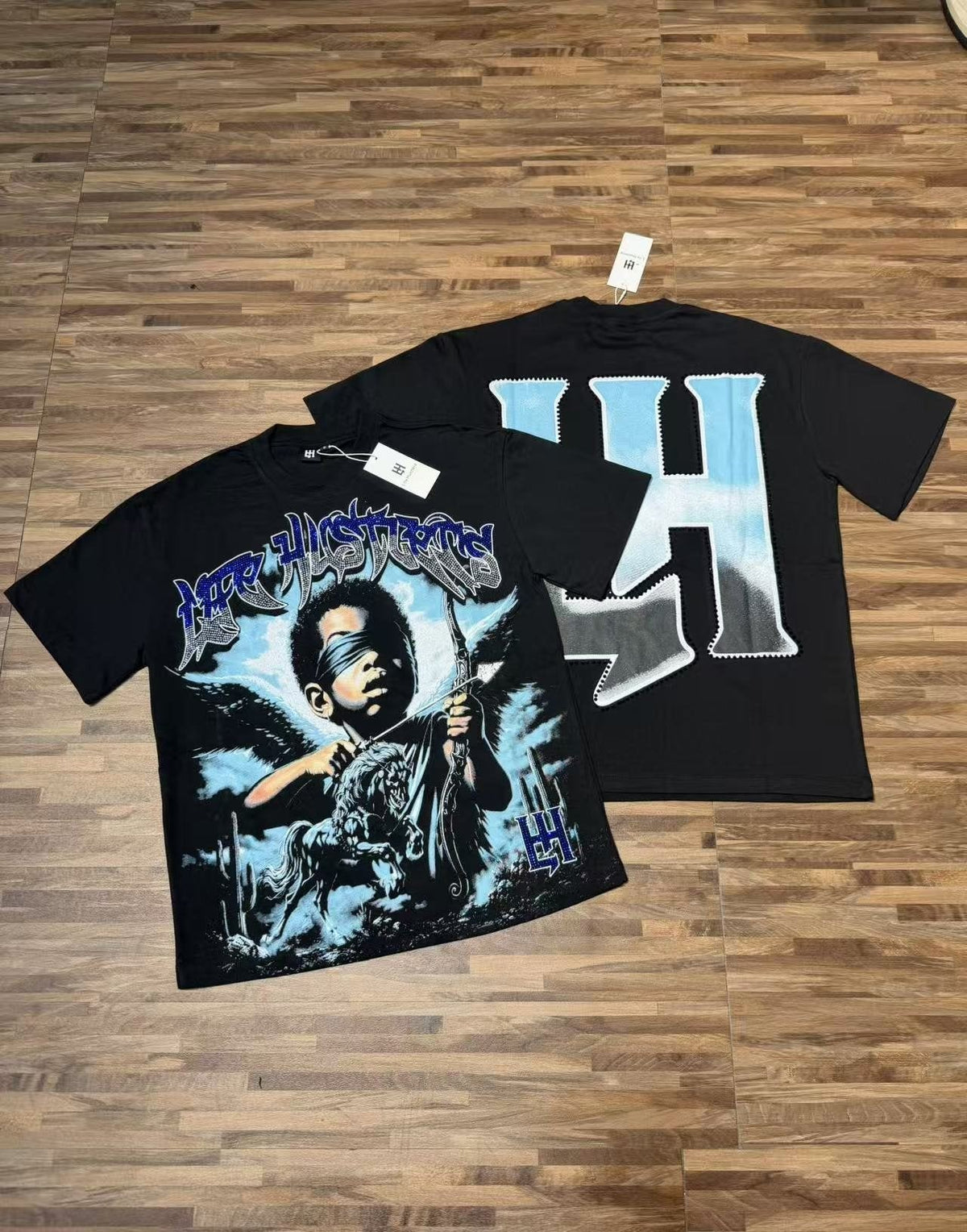 Life Hustlere Rhinestone Graphic T-Shirt