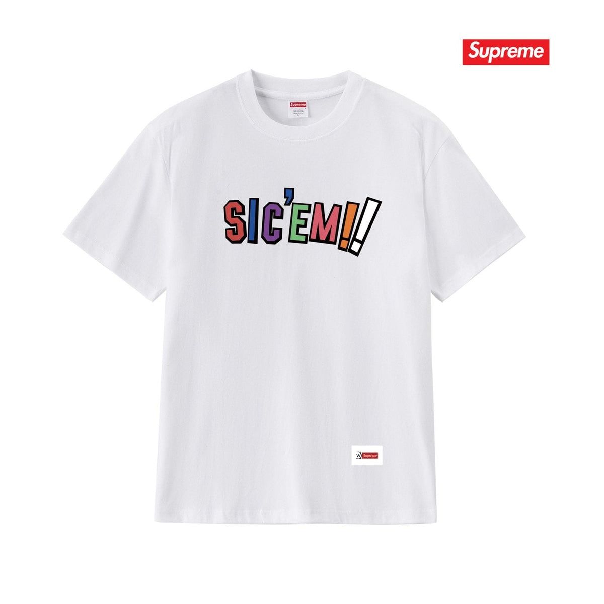 Supreme SIC'EM Street As Usual Graphic T-Shirt