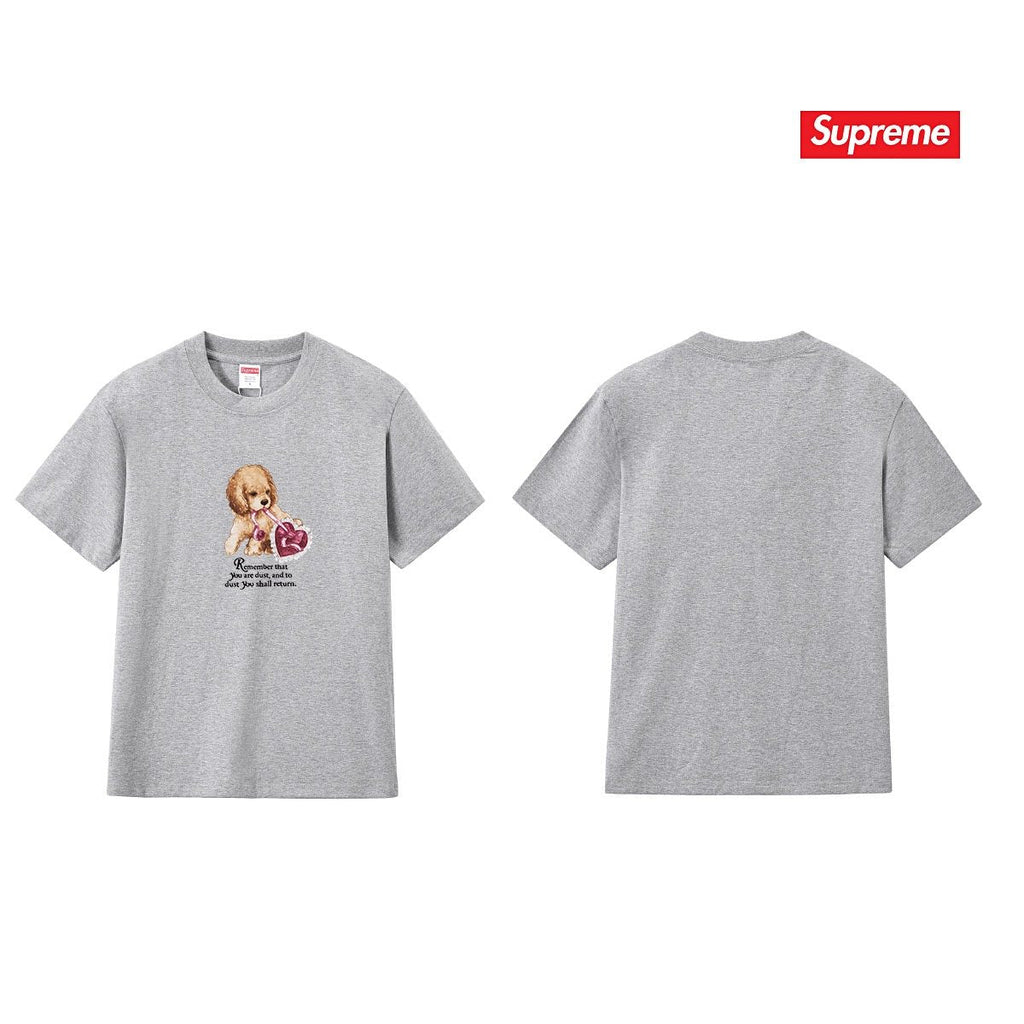 Supreme Dog and Heart Graphic T-Shirt