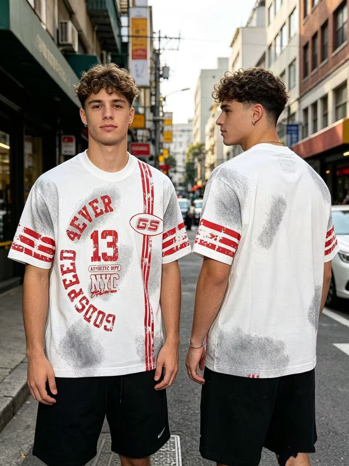 Godspeed Distressed Rock Graphic Short-Sleeve T-Shirt