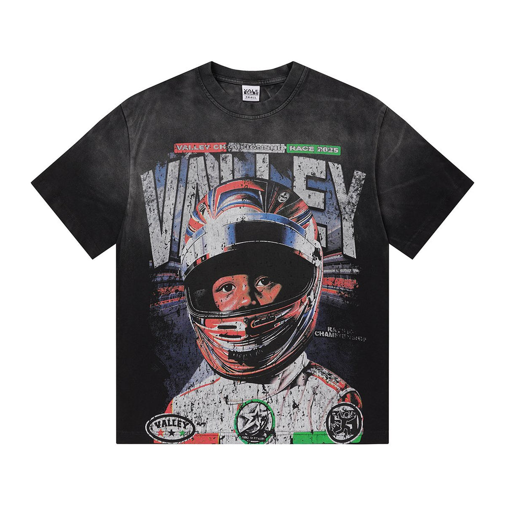 VALLEY Speedway 888 Racing Helmet Graphic T-Shirt