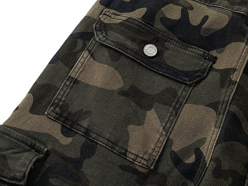 Purple Brand Green Camo Cargo Pants