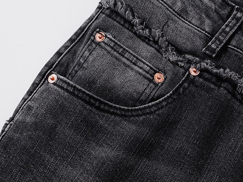 Purple Brand Washed Black Flare Jeans
