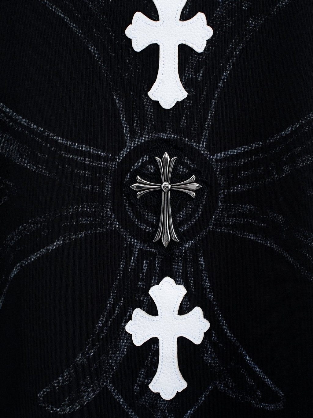 Chrome Hearts Cross Badge Graphic Short-Sleeve T-Shirt