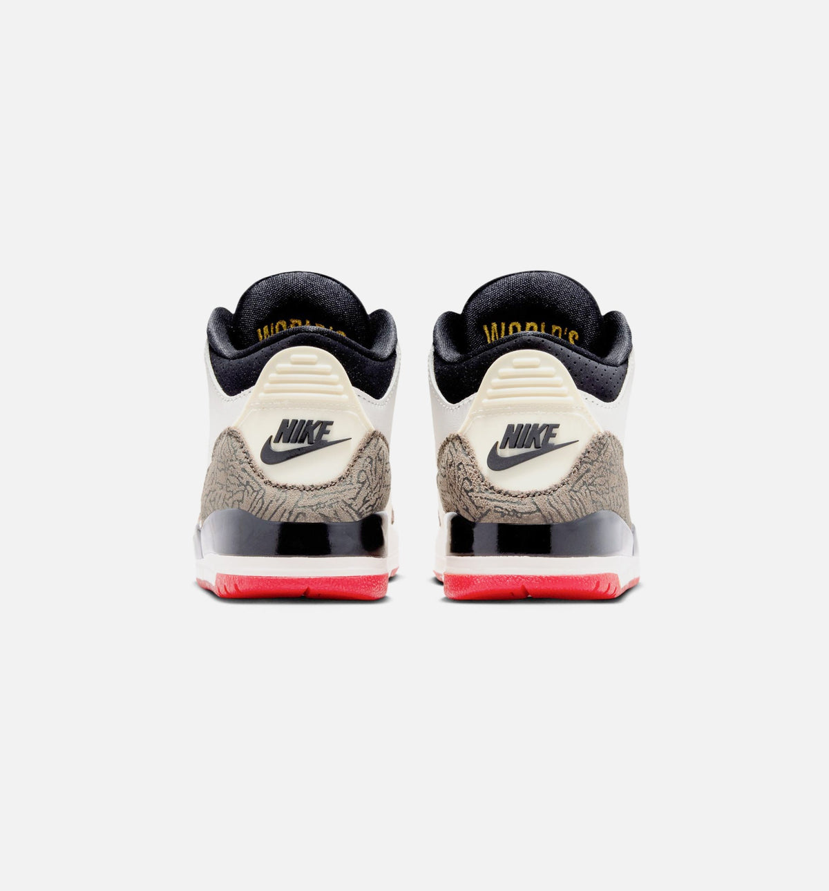 Air Jordan 3 Retro Sail and University Red Preschool – Sail/Black/University Red/Pale Ivory