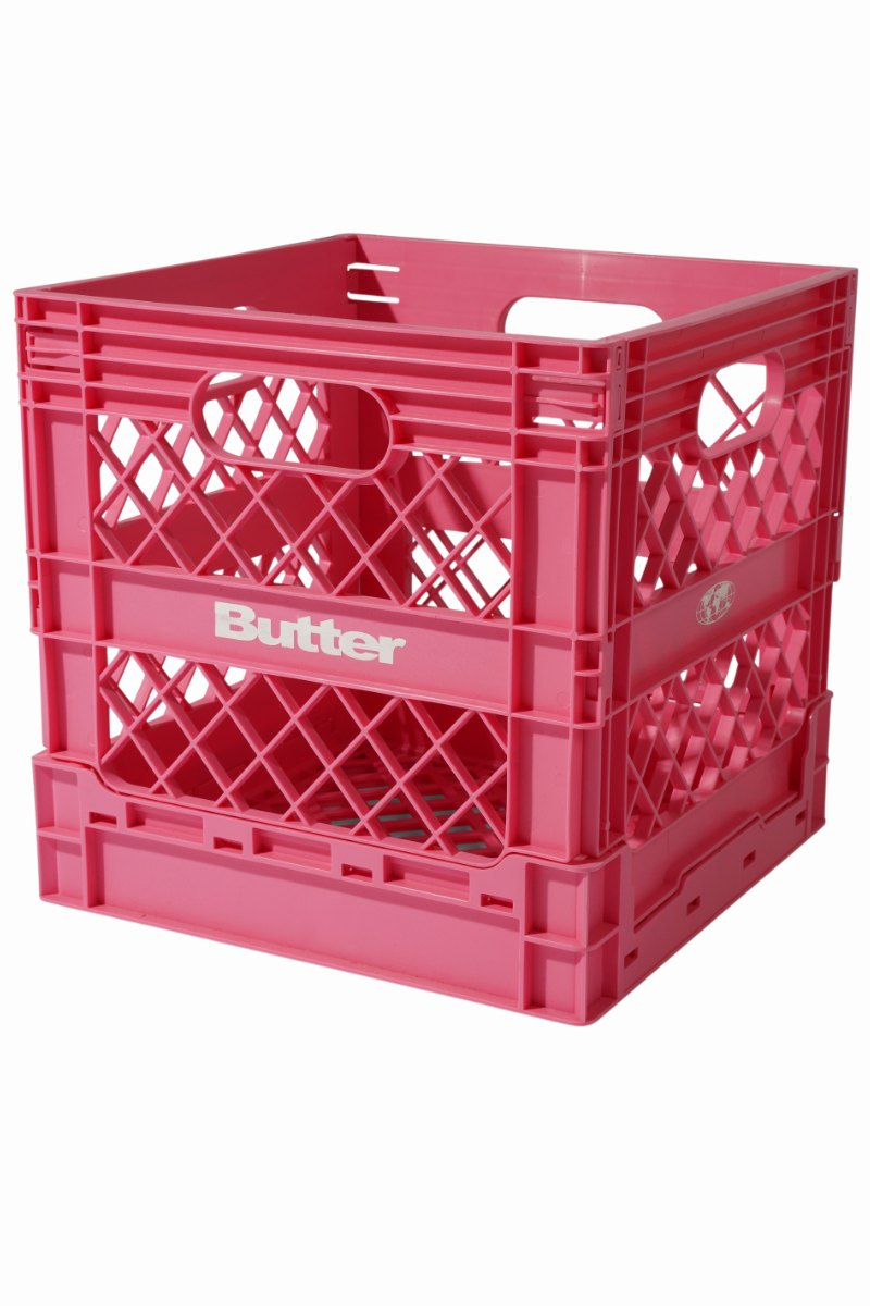 BUTTER COLLAPSABLE RECORD CRATE Pink