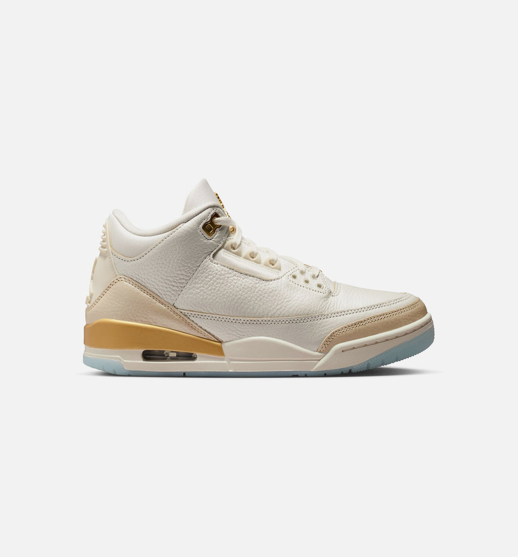 Air Jordan 3 Retro 'Sail and Pale Ivory' Women's Lifestyle Shoes - Sail/Team Gold/Pale Ivory/Metallic Gold/Ice