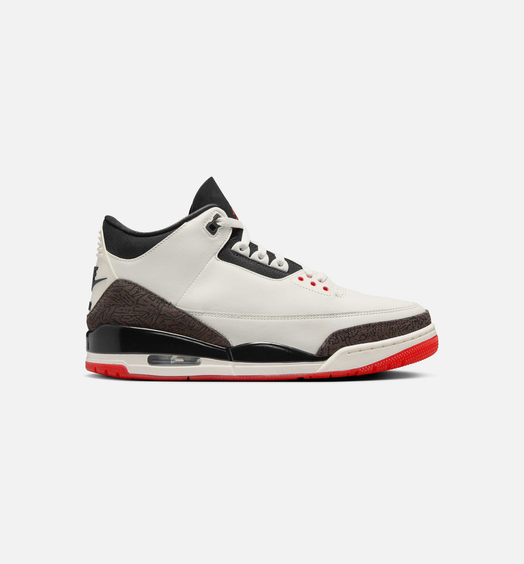 Air Jordan 3 Retro Sail and University Red Men's – Sail/Black/University Red/Pale Ivory