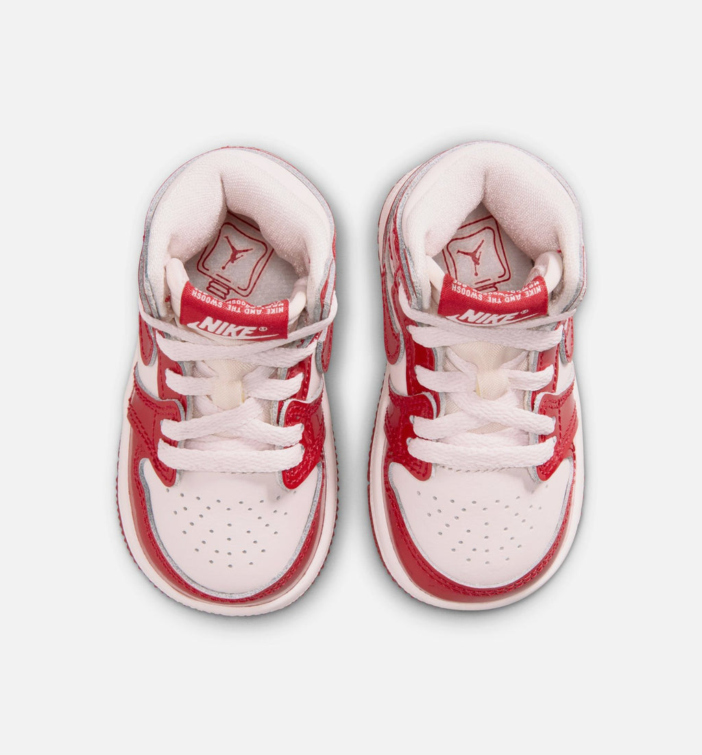 Air Jordan 1 Retro High OG Nails and Grails Infant/Toddler – University Red/Metallic Silver