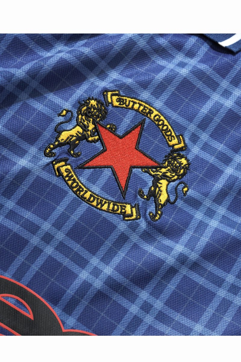 BUTTER PLAID JERSEY Navy / Slate