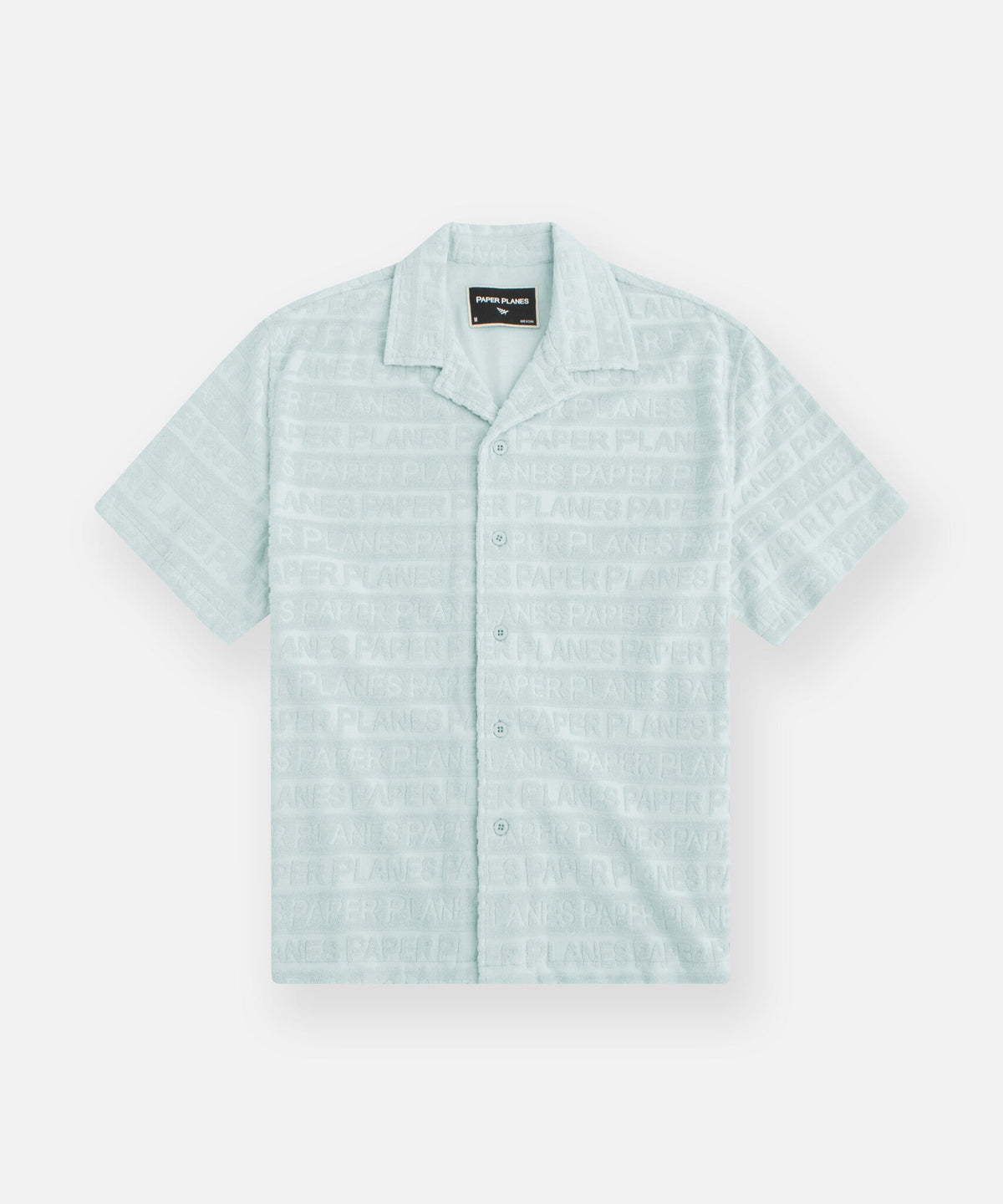 Paper Planes Beachfront Terry Cloth Button Down Shirt