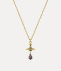 VIVIENNE WESTWOOD Aleksa Pendant Necklace Brass(Gold)