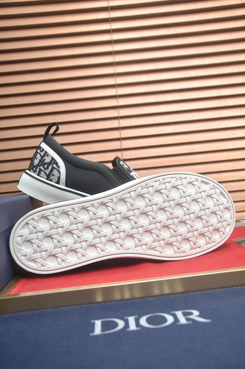 Dior Patterned Slip-On Sneakers