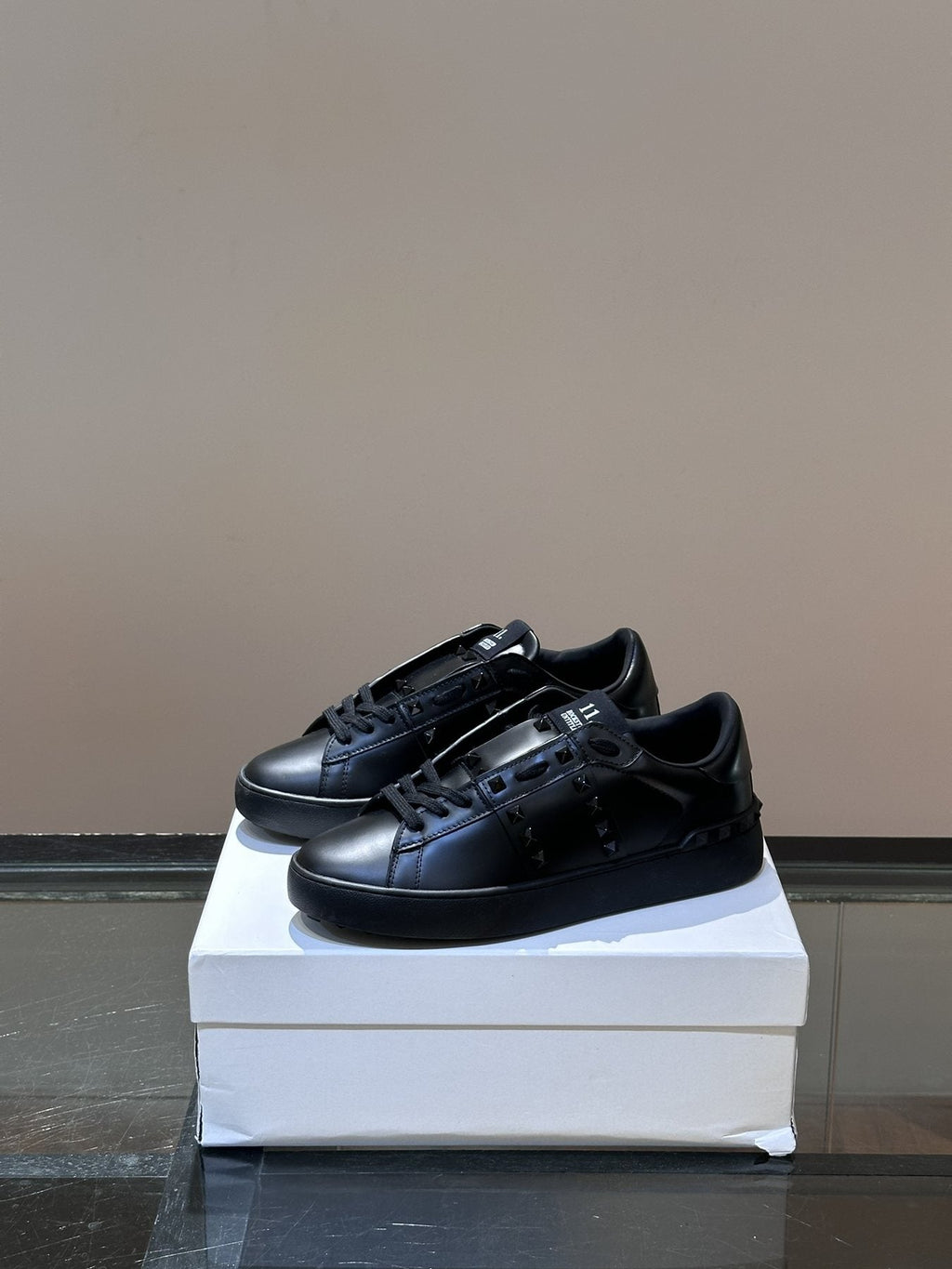 Valentino Garavani Black Studded Low-Top Sneakers