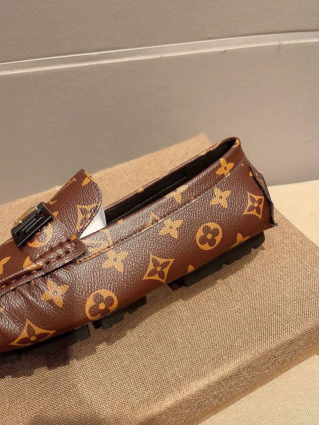 Louis Vuitton Brown Monogram Hardware Loafers