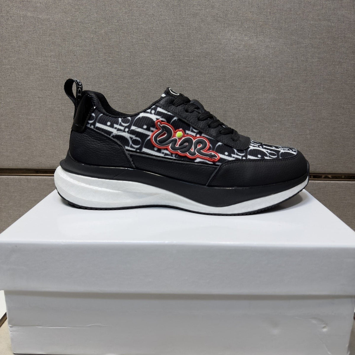 Dior Patterned Low-Top Men's Sneakers