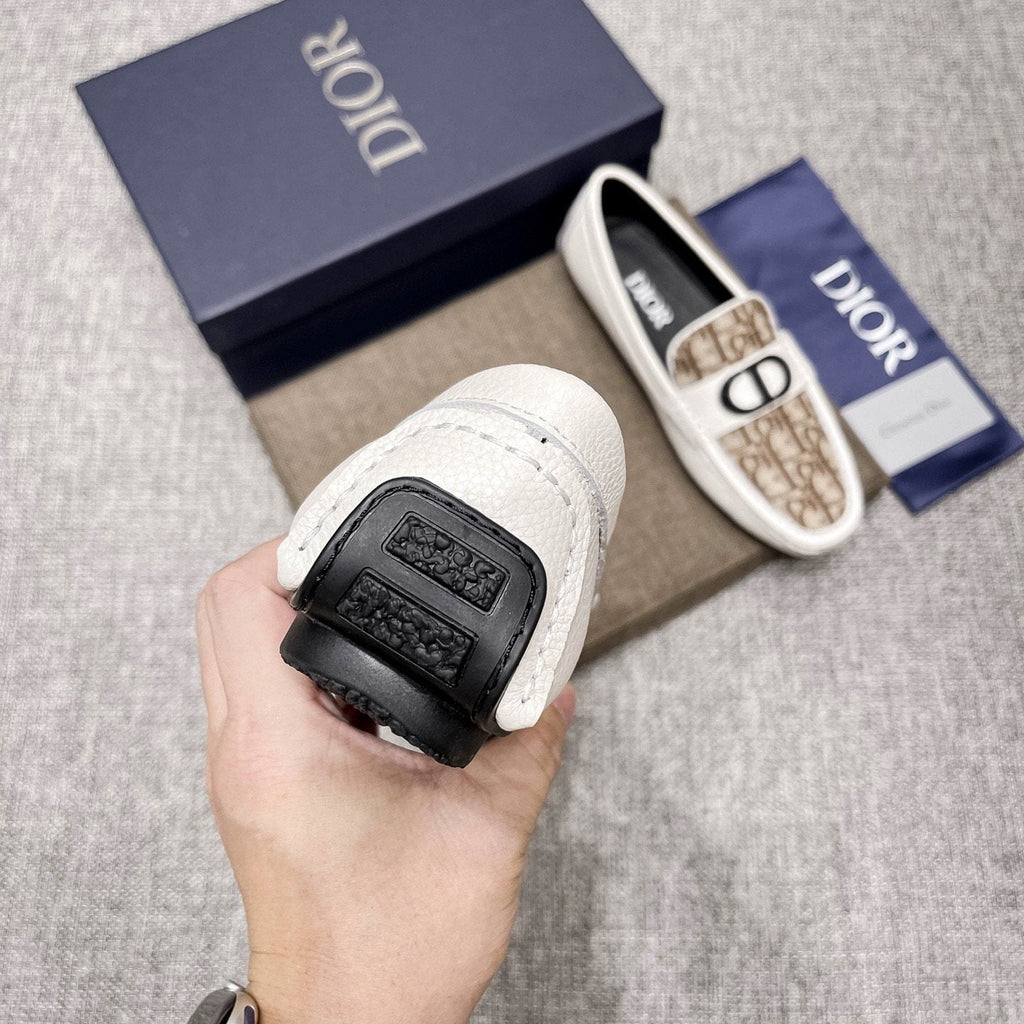 Dior Men's Patterned Vamp Loafers
