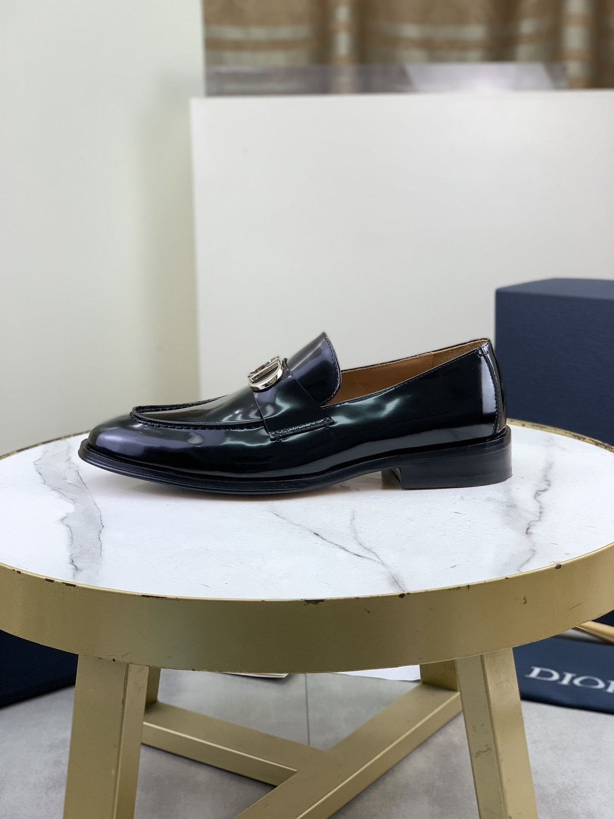 Dior Black Buckle Loafers - Leather Lining