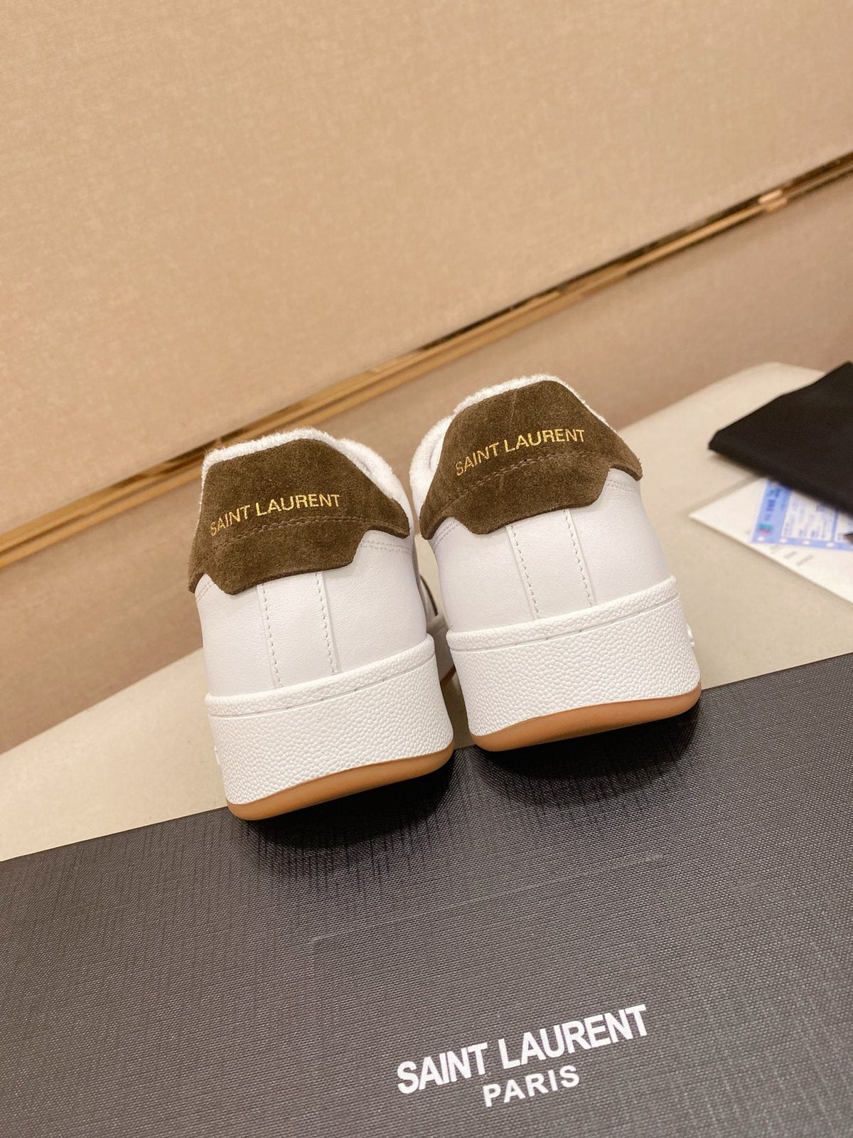 Saint Laurent Perforated Low-Top Sneakers - Perforated Side Panels