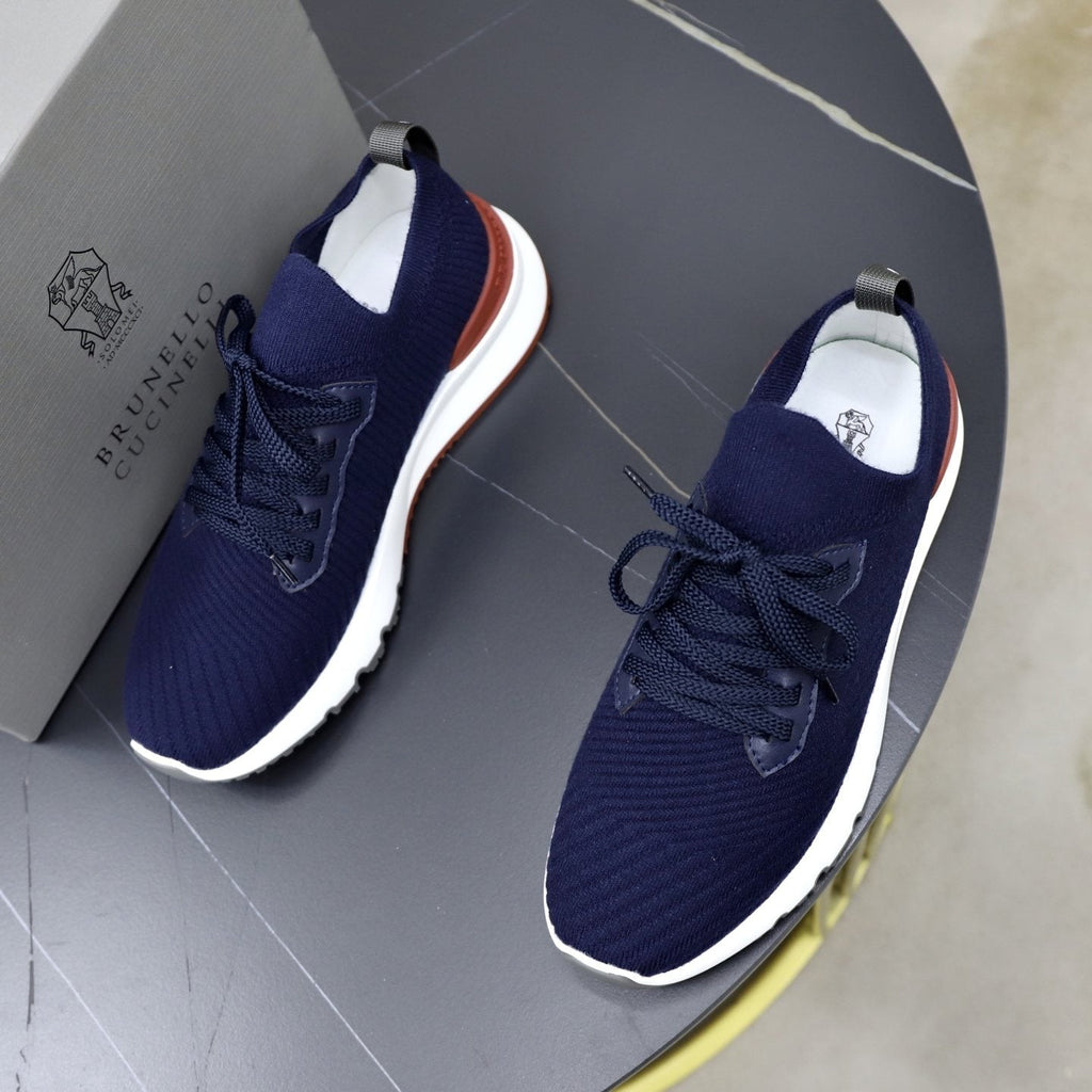 Brunello Cucinelli Men's Textured Low-Top Sneakers
