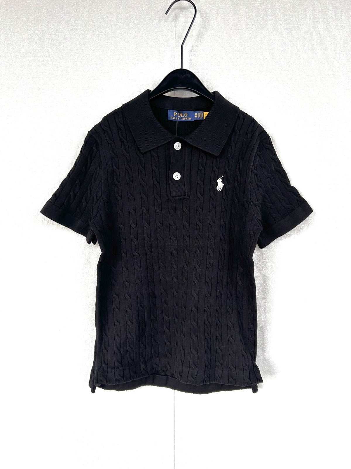 Ralph Lauren Women's Cable-Knit Short-Sleeve Polo Shirt