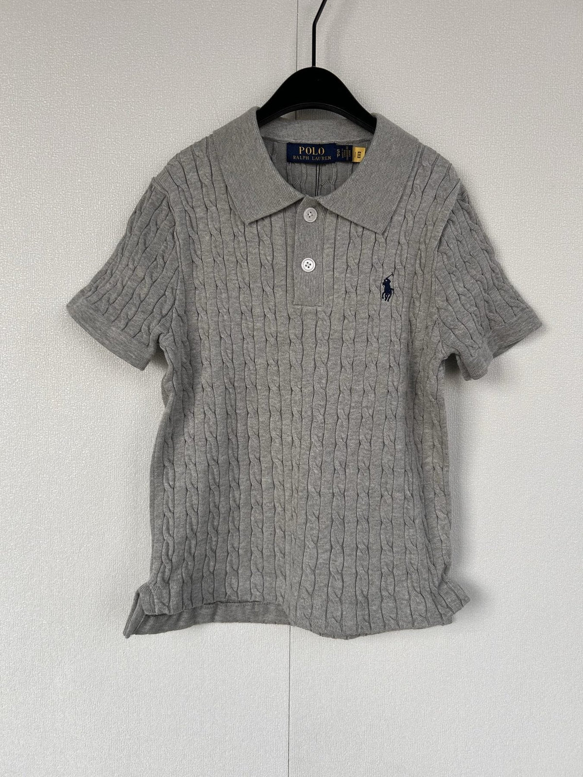 Ralph Lauren Women's Cable-Knit Short-Sleeve Polo Shirt
