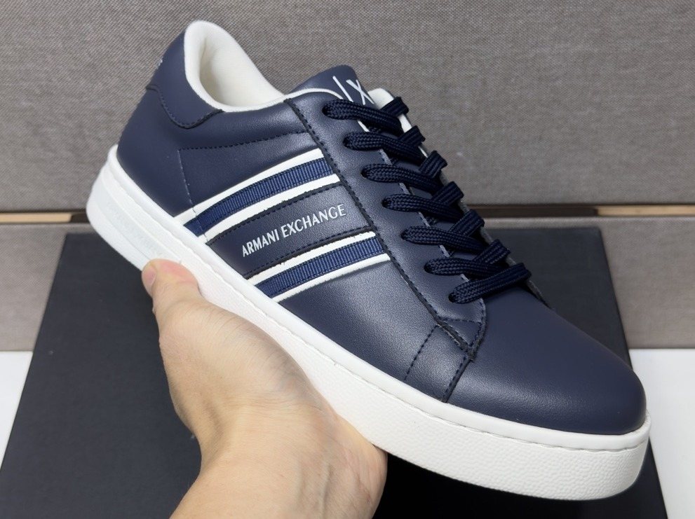 Armani Men's Stripe Sneakers